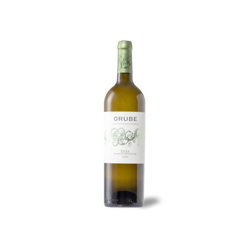 Bottle of White Wine Orube