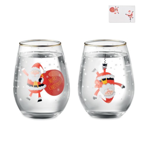 Set de 2 vasos de Navidad NOEL