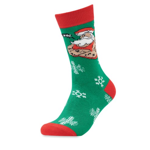 Pair of Christmas socks L JOYFUL L