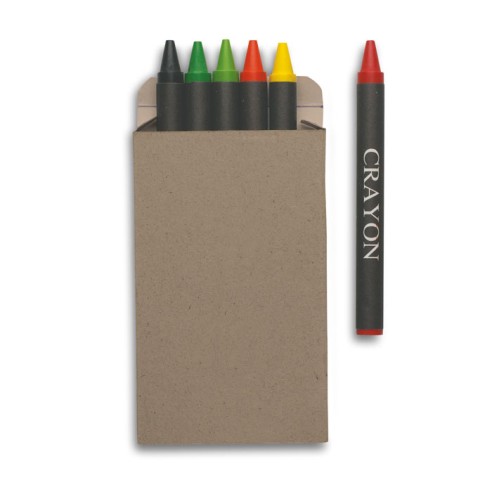 Carton of 6 wax crayons BRABO