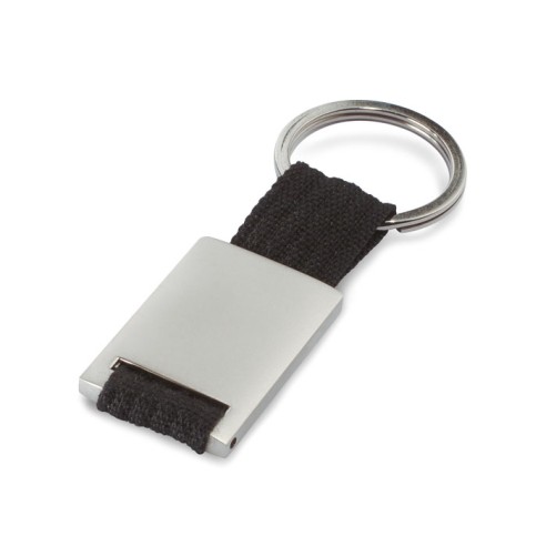 Metal rectangular key ring TECH