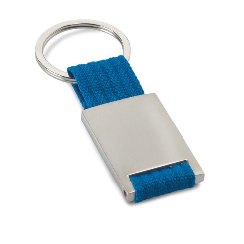 Metal rectangular key ring TECH