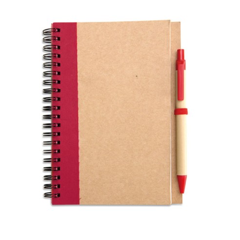 B6 recycled notebook with pen SONORA PLUS