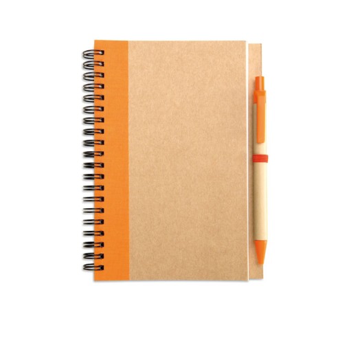 B6 recycled notebook with pen SONORA PLUS