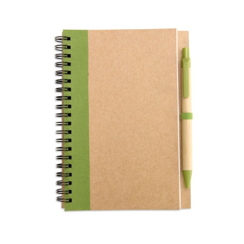 B6 recycled notebook with pen SONORA PLUS