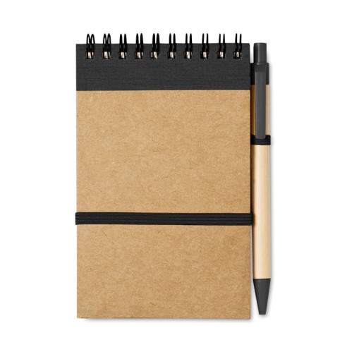 A6 recycled notepad with pen SONORA