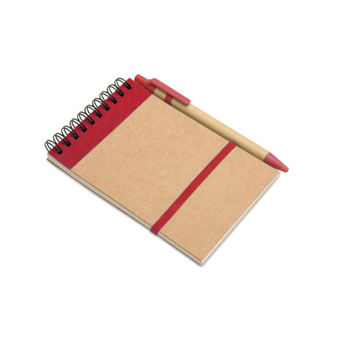 A6 recycled notepad with pen SONORA