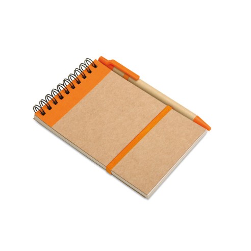 A6 recycled notepad with pen SONORA