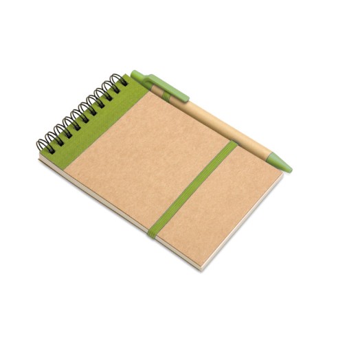 A6 recycled notepad with pen SONORA