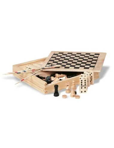 4 juegos en caja de madera TRIKES