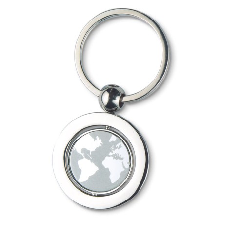 Globe metal key ring GLOBY