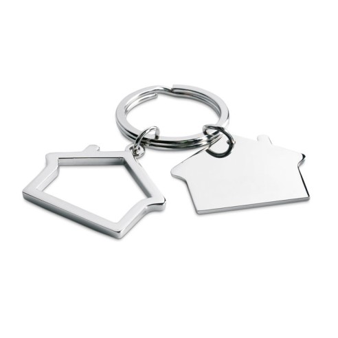 Metal key ring house shape SNIPER