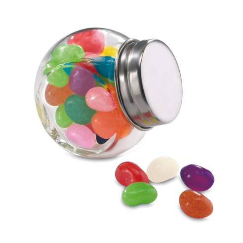 Glass jar with jelly beans BEANDY