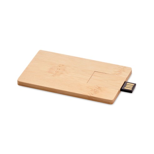 16GB bamboo casing USB CREDITCARD PLUS