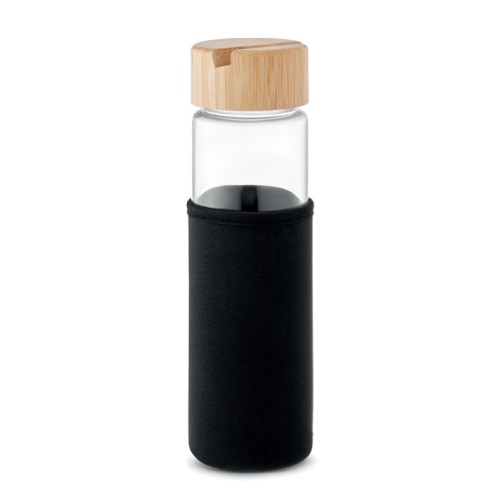 Glass bottle bamboo lid 600ml TINAROO