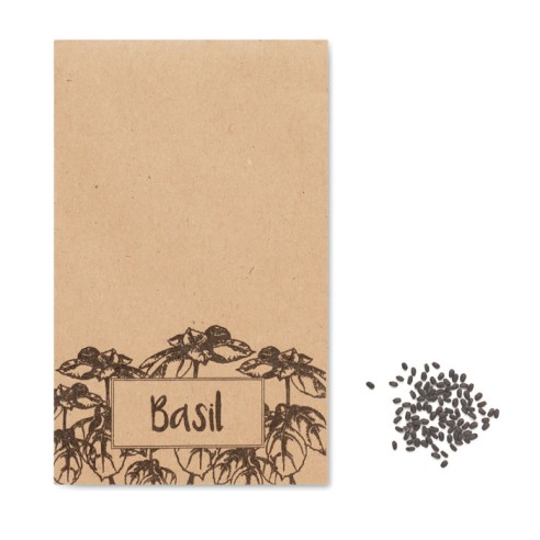 Basil seeds in craft envelope BASILOP