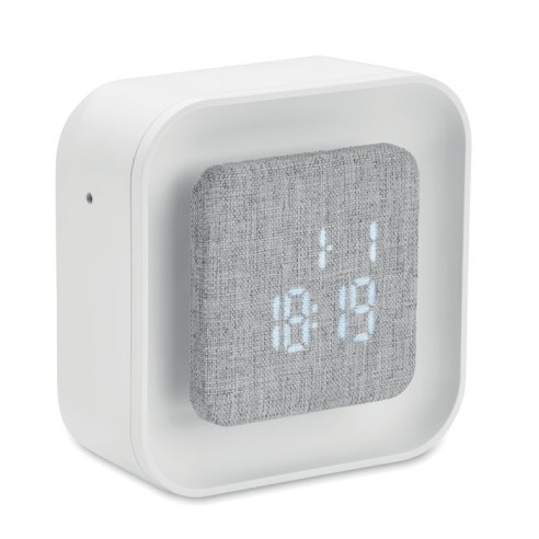 Recycled ABS/RPET alarm clock LUCE