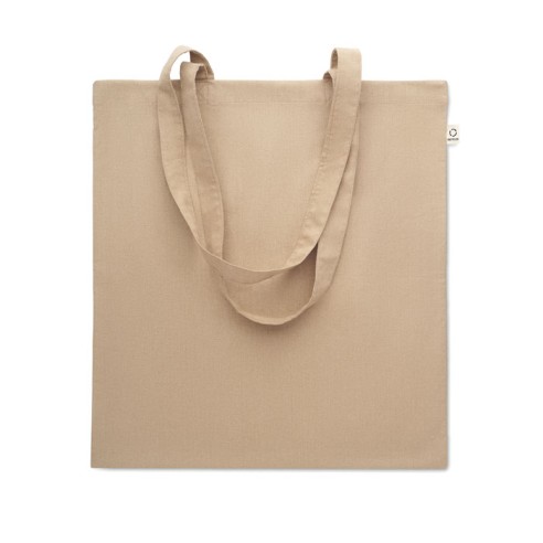 Recycled cotton shopping bag VIVEKA COLOUR