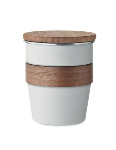 Vaso de pared simple 350 ml WALNUT