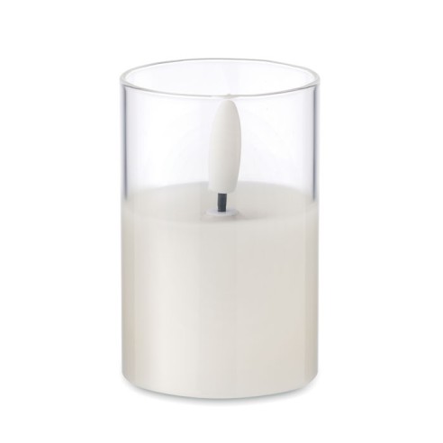 LED wax candle in glass holder XANDLE