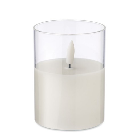 LED wax candle in glass holder XANDLE+