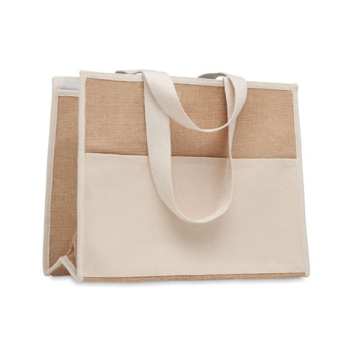 Jute and canvas cooler bag CAMPO DE GELI