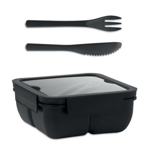 Lunch box with cutlery 600ml SATURDAY