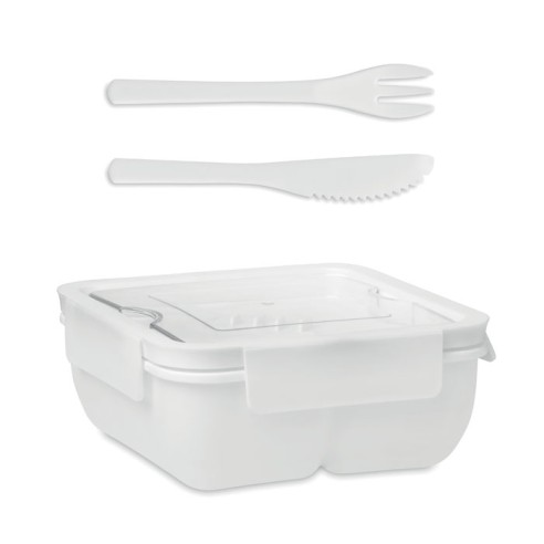 Lunch box with cutlery 600ml SATURDAY