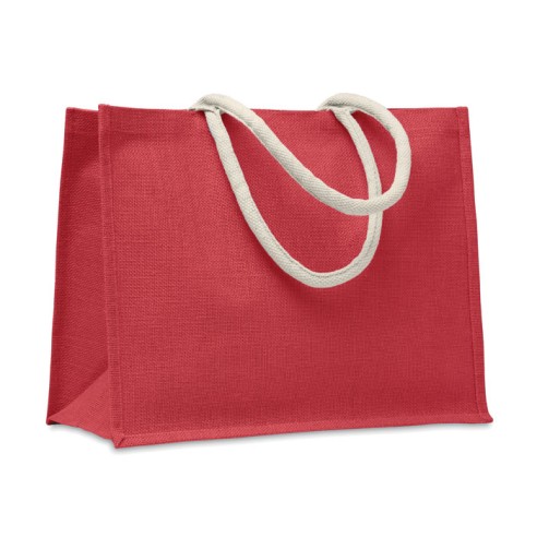 Jute bag with cotton handle AURA