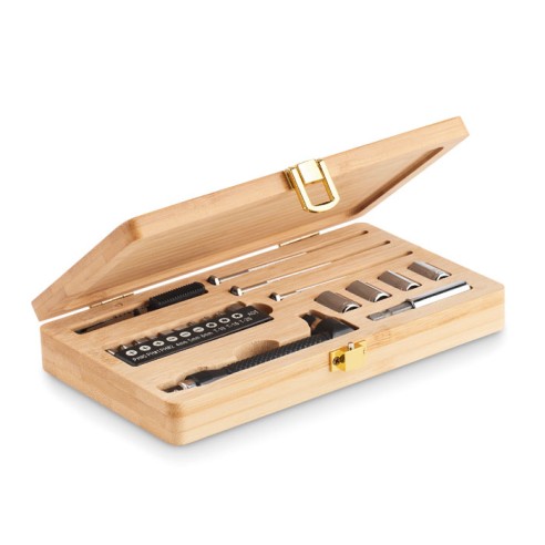 21 pcs tool set in bamboo case GALLAWAY