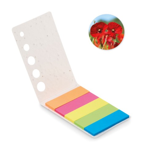 Seed paper page markers pad MEMO SEED