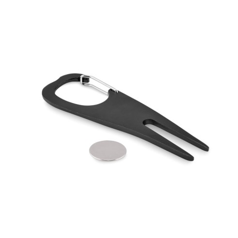 Aluminium golf divot tool MULLIGAN