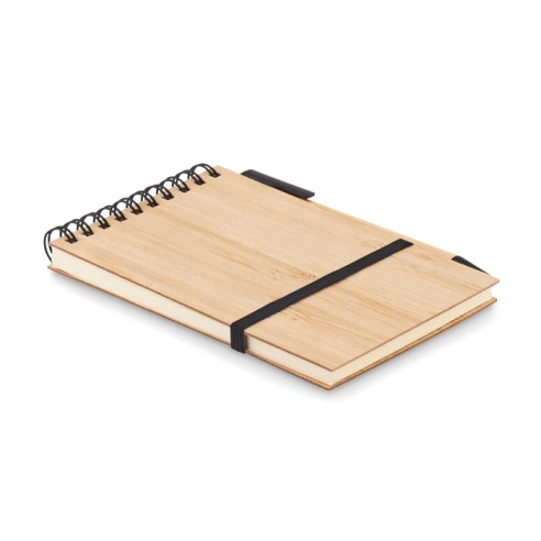 A6 bamboo notepad with pen SONORABAM