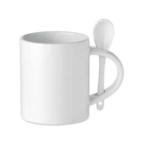 Ceramic sublimation mug 300 ml SUBLIM SPOON