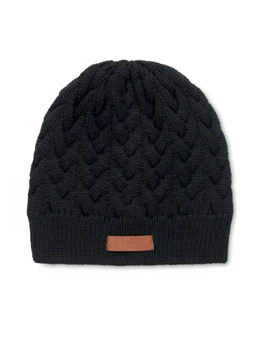 Cable knit beanie in RPET KATMAI