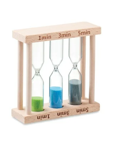 Set of 3 wooden sand timer EI