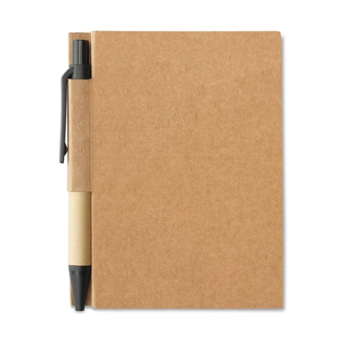 Recycled notebook with pen CARTOPAD