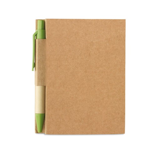 Recycled notebook with pen CARTOPAD