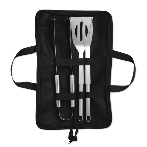 3 Barbecue tools in pouch SHAKES