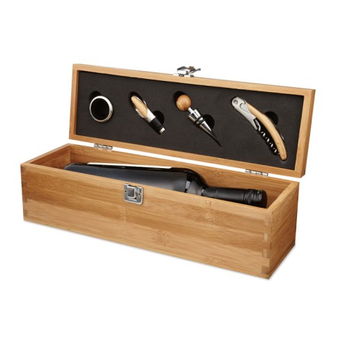 Wine set in bamboo box TARDOR