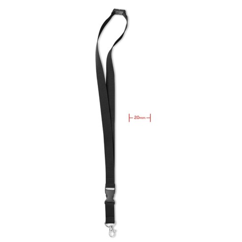 Lanyard mosquetón metal 20 mm LANY