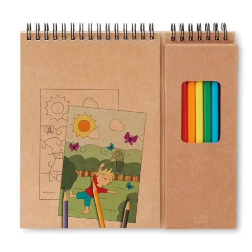 Set de lápices y cuaderno COLOPAD