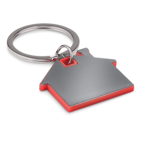 House shape plastic key ring IMBA