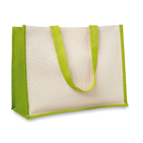 Jute and canvas shopping bag CAMPO DE FIORI