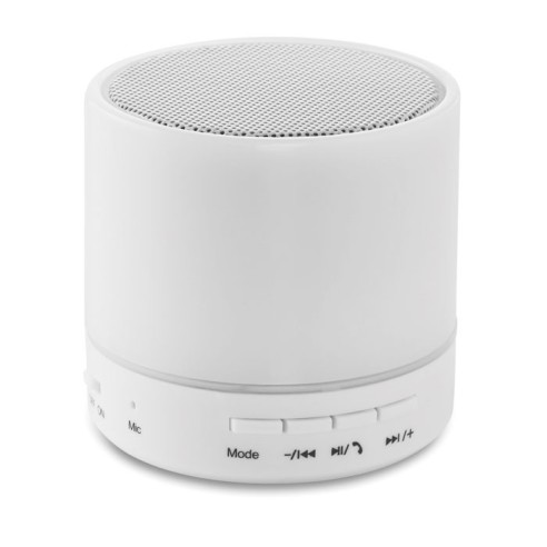 Round wireless speaker LED ROUND WHITE