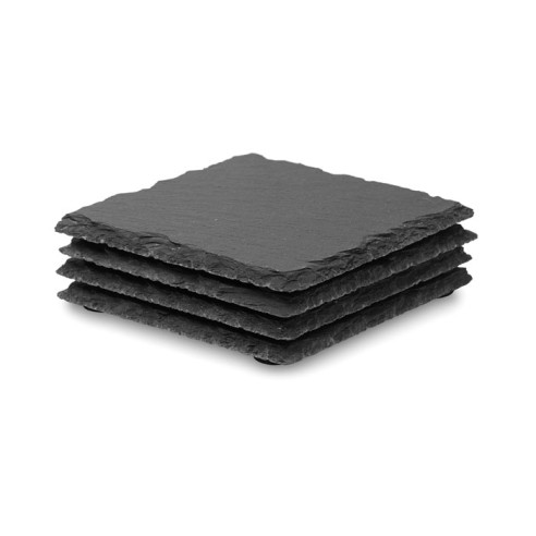 Slate coasters with EVA bottom SLATE4