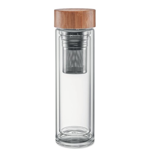 Double wall glass bottle 420ml BATUMI GLASS