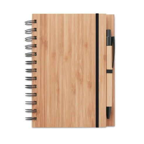 Bamboo notebook with pen lined BAMBLOC