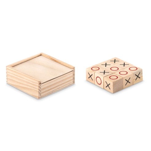 Juego tres en raya de madera TIC TAC TOE