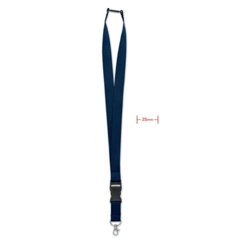 Lanyard with metal hook 25mm WIDE LANY